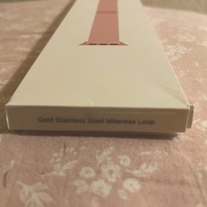 Apple wristband Gold Stainless Steel Milanese Loop..(44mm)